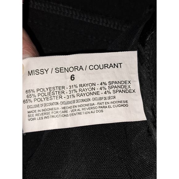 Women's Nine West Black Dress Pants Size 6 - Picture 6 of 6